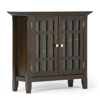 Bedford Storage Media Cabinet with Glass Doors