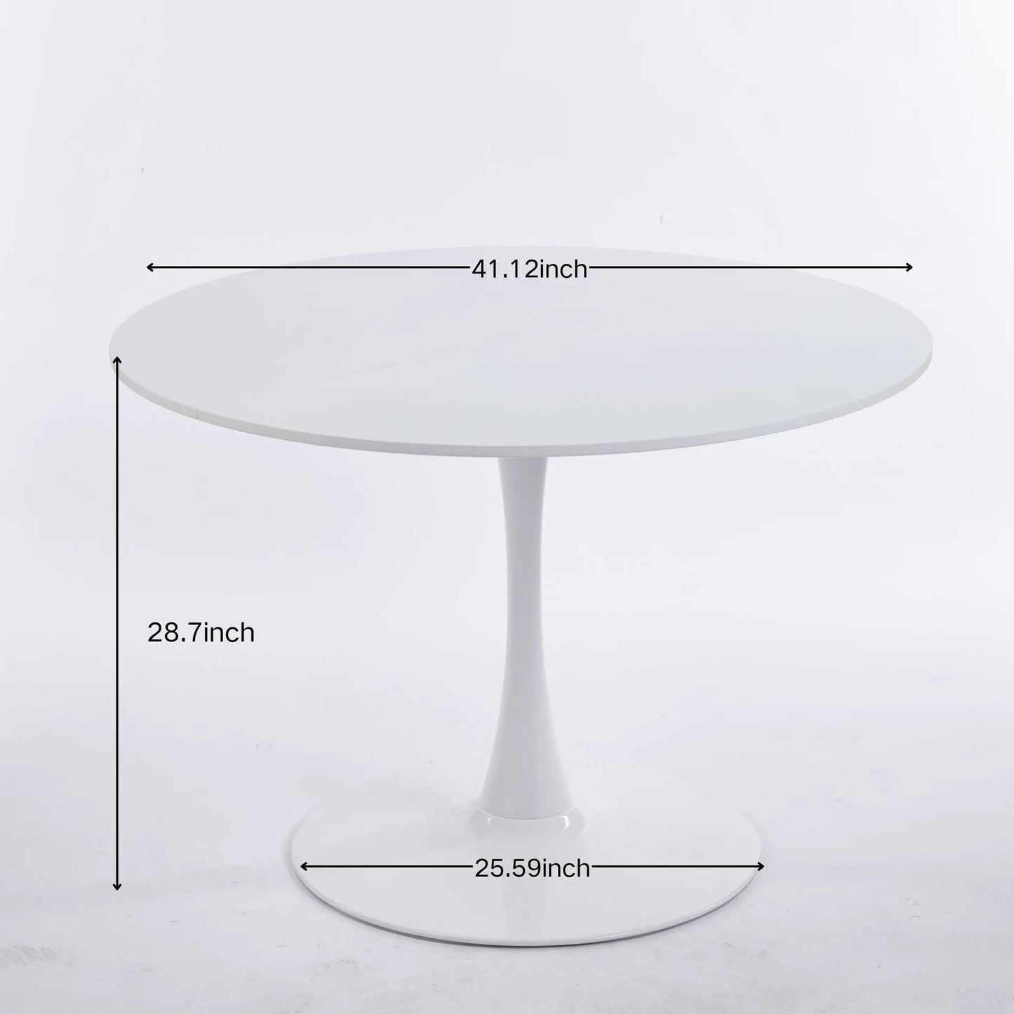 Mid-Century Tulip Dining Table with Round Top
