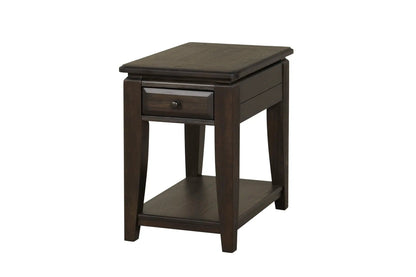 Mahogany Traditional Table With Storage Drawer