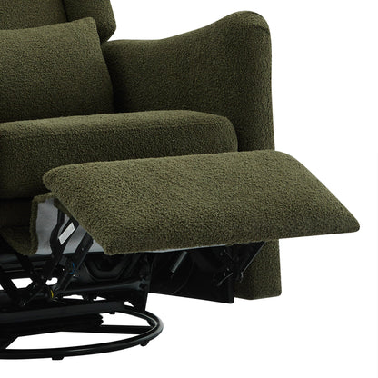 Wide Wingback Swivel Glider And Recliner