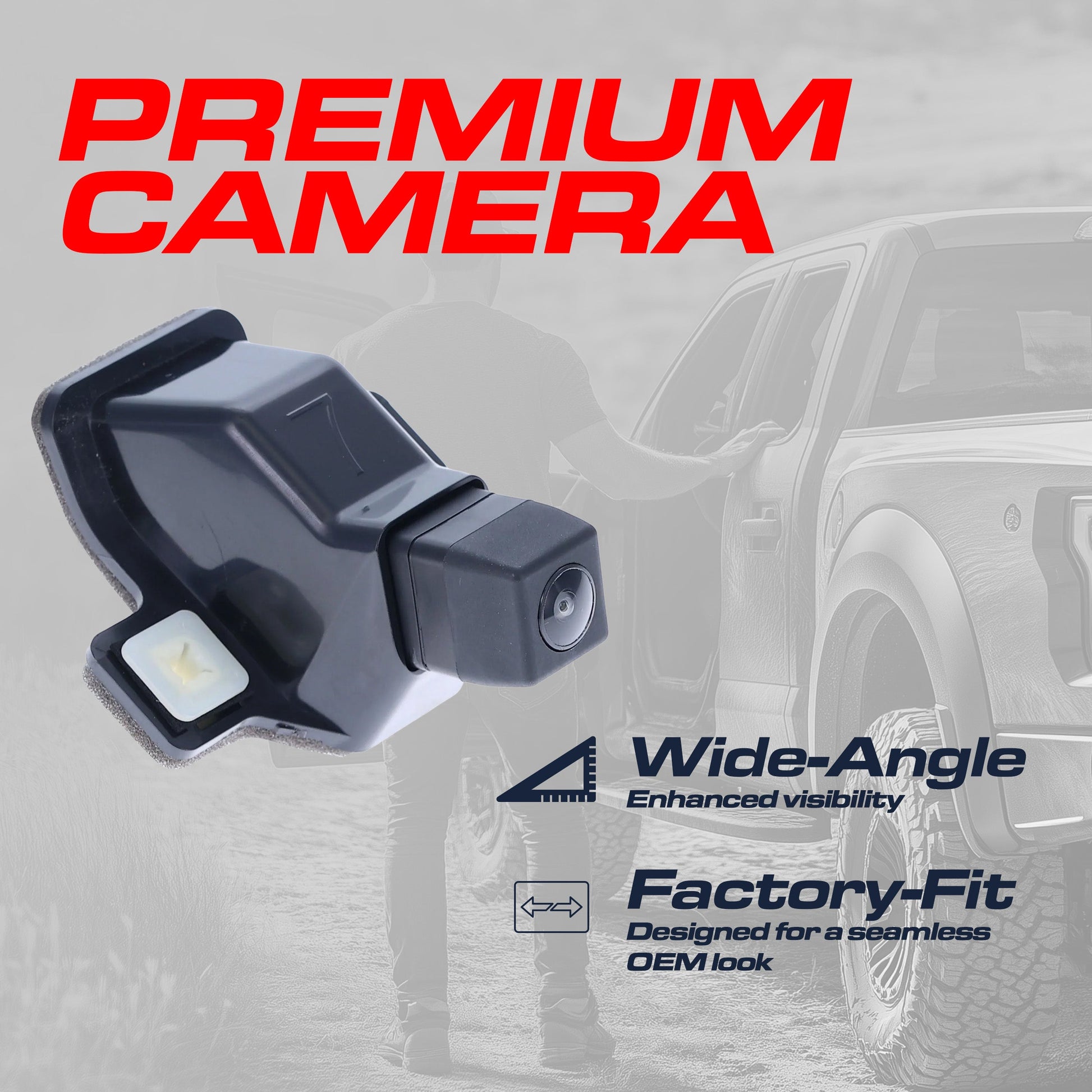Master Tailgaters OEM Toyota 4Runner backup camera (2016-2024); black housing, wide-angle lens on Tampa Home & Garden Store
