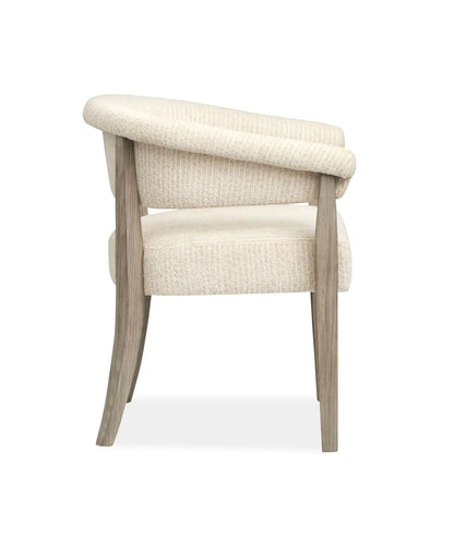 Braelyn upholstered host chair set of 2 beige fabric with wood legs on Tampa Garden Store on Tampa Home & Garden Store