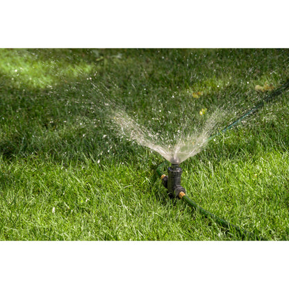 Adjustable Pattern Spot Sprinkler on Spike Kit 29808 black hose-end sprinkler Orbit Irrigation watering lawn on Tampa Home & Garden Store