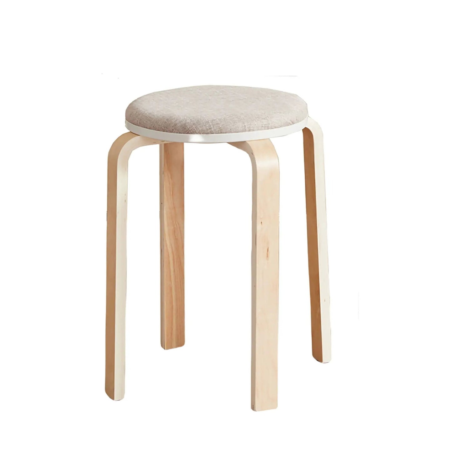 Stackable Round Backless Stools Set Of Four