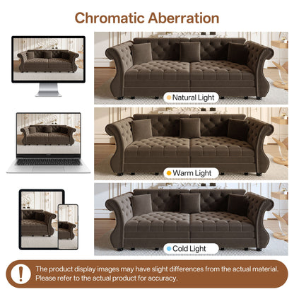 Oversized Chesterfield Sofa and a Pull Out Bed