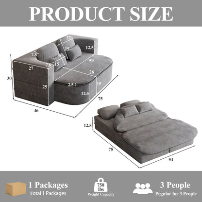 Multi Functional Foldable Sofa Bed and Blanket