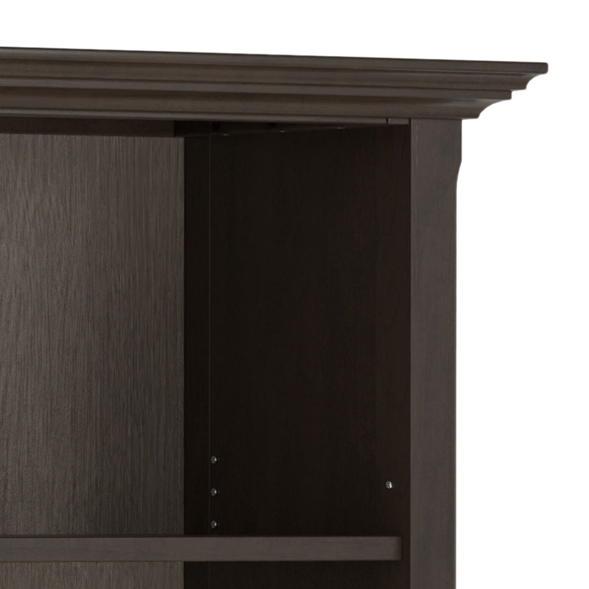 Amherst wooden bookcase with adjustable shelves in dark espresso finish HouseOfZazla on Tampa Home & Garden Store