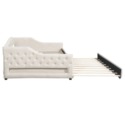 Daybed With LED Lighting and Upholstered Frame