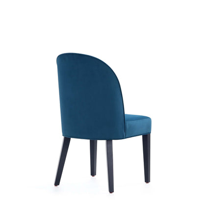 Dining chair set of 2 in blue upholstery with beech wood frame on Tampa Home & Garden Store
