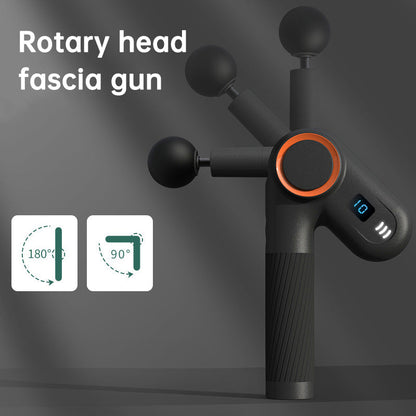 900-turn fascial gun USB charging massage angle rotatable full body muscle massage machine gun - Tampa Home & Garden Store