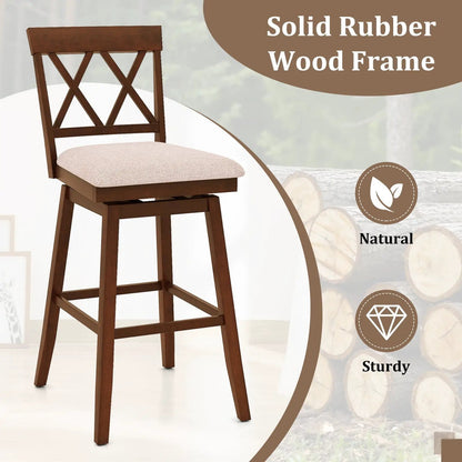 Counter Height Swivel Bar Stools Set of 2