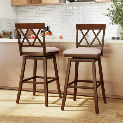 Counter Height Swivel Bar Stools Set of 2