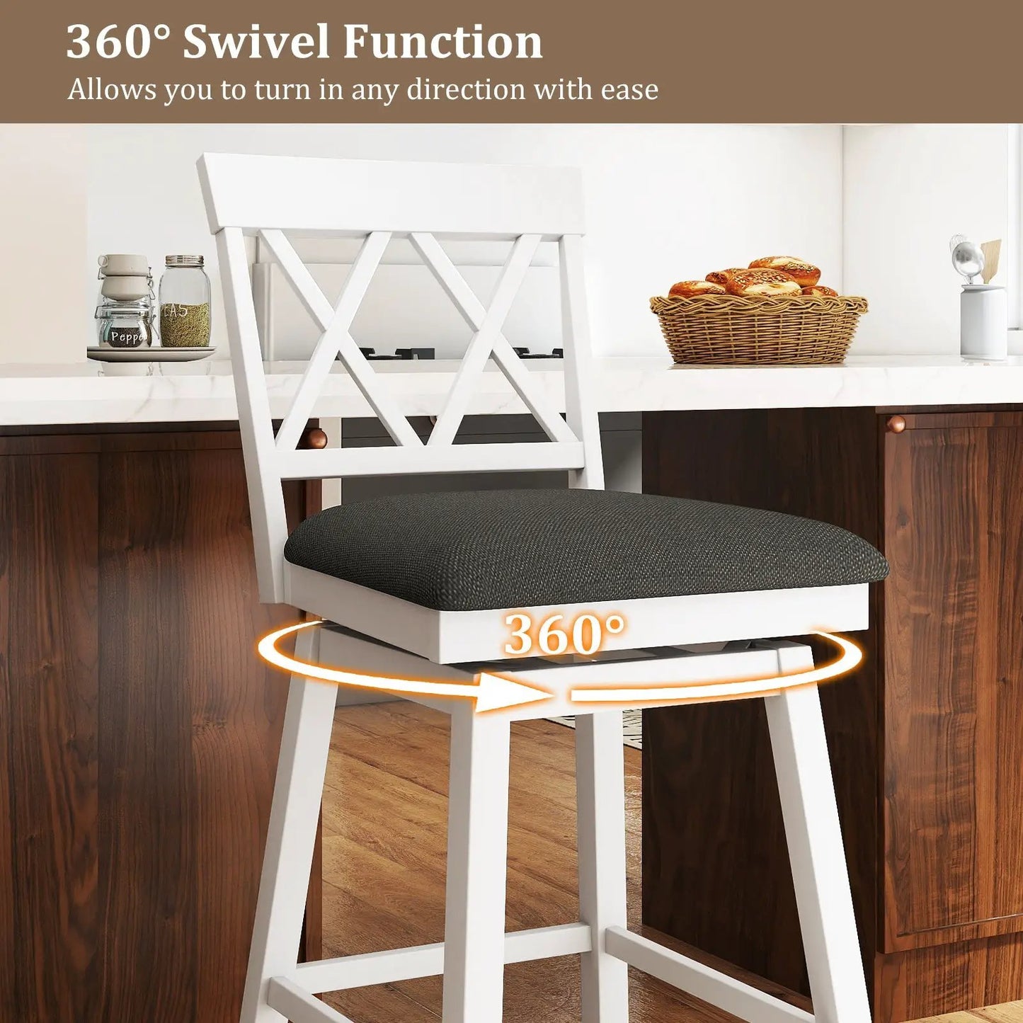 Counter Height Swivel Bar Stools With Seat