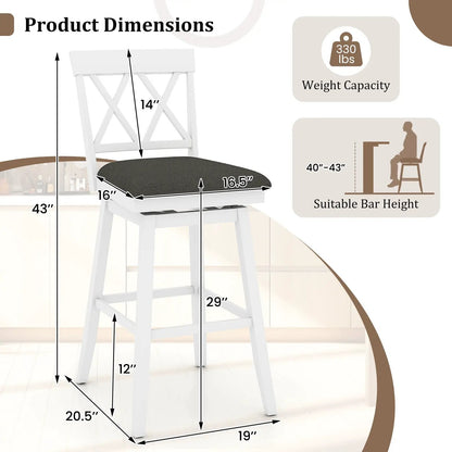 Counter Height Swivel Bar Stools With Seat
