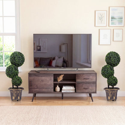 29 Inches Boxwood Topiary Tree with Triple Balls