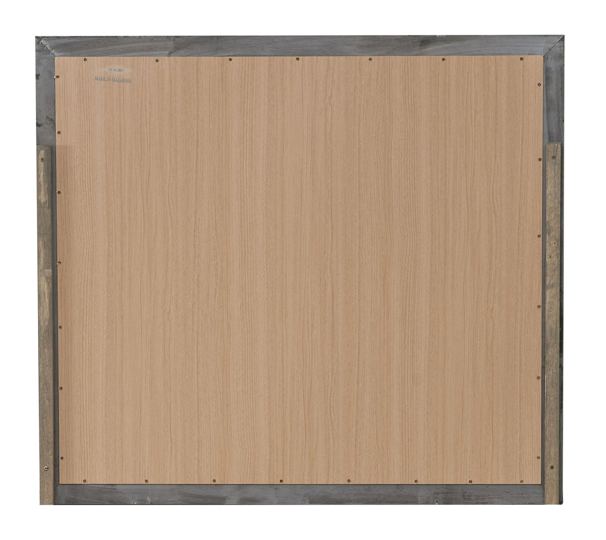 Mirror back view by HouseOfZazla with plywood backing and pearl silver or dark gray frame on Tampa Home & Garden Store