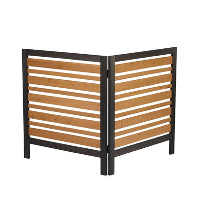 Premium Solid Wood Ac Screen for a Private Patio