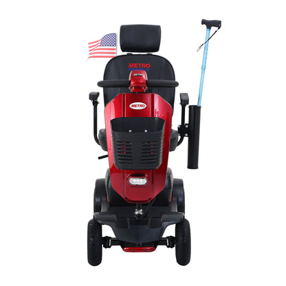 Compact 4 Wheel Mobility Scooter and a Basket