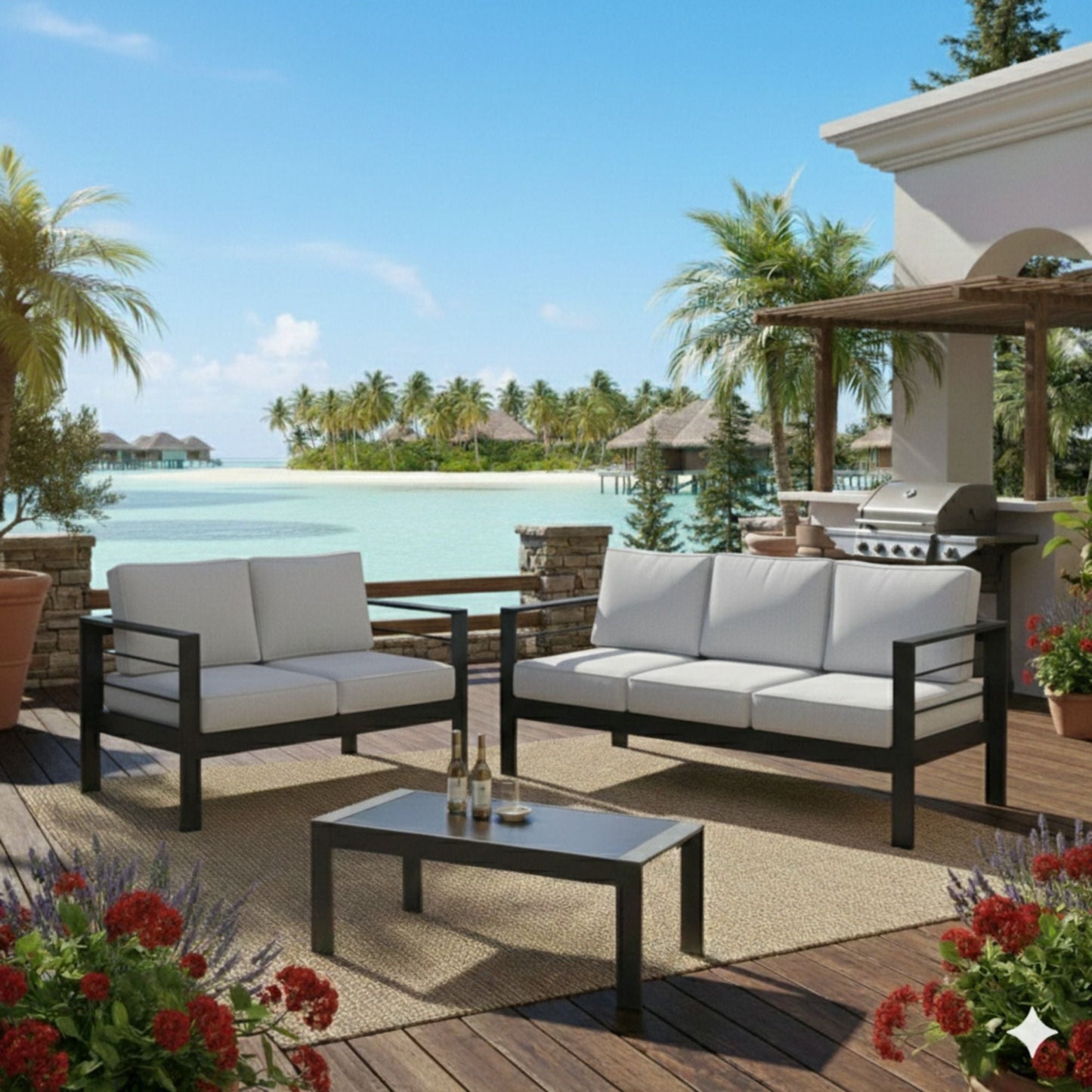 Heavy Duty Patio Set And The Thick Soft Cushions