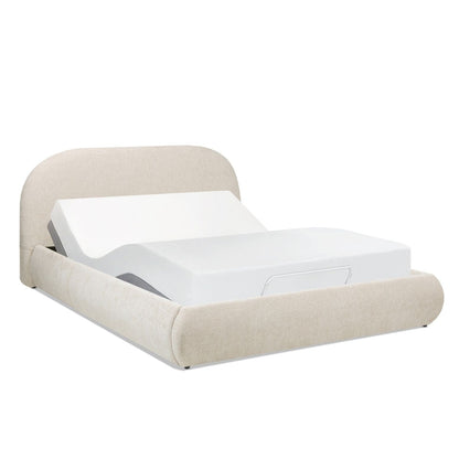 Archie Puffy Upholstered Platform Bed and Frame