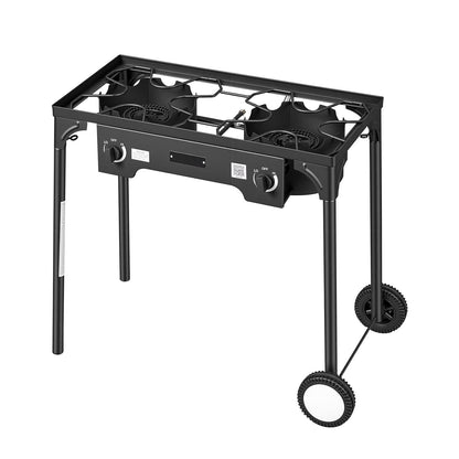 Two Burner Outdoor Propane Gas Stove for a Patio