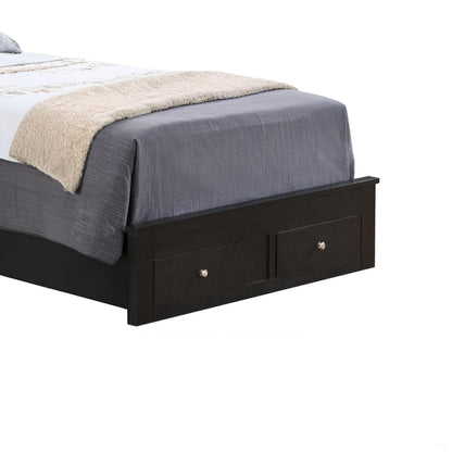 Stylish Storage Bed two drawers gray bedding beige fur throw on Tampa Home & Garden Store