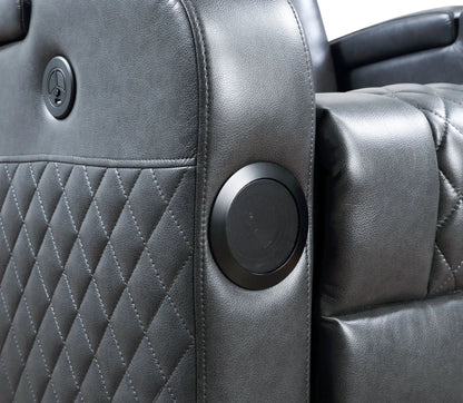 Alair Leather Aire Power Recliner With Bluetooth