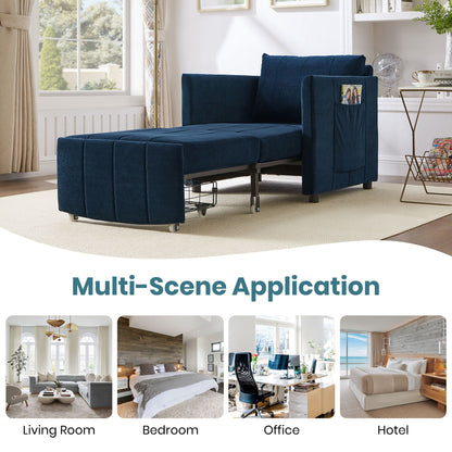 Convertible Sleeper Sofa and Storage Pockets
