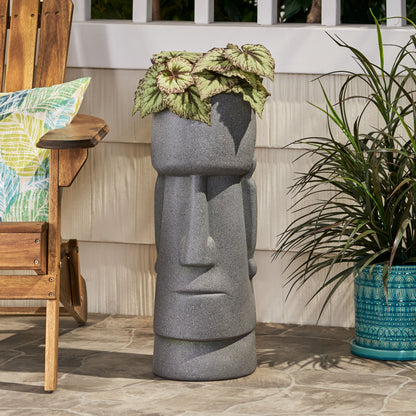 Stylish Outdoor Flower Planter and a Stone Look