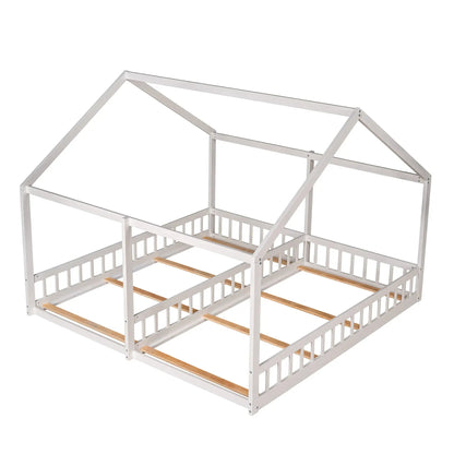 House Platform Beds For Two With Guardrails
