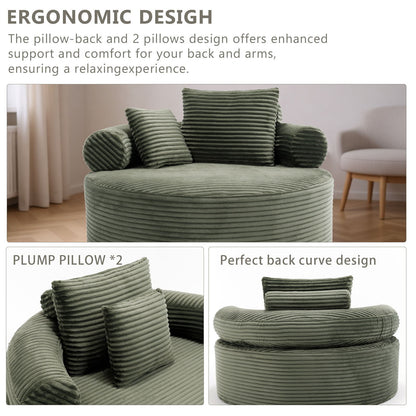 Round Sofa Bed and Pillows for the Living Room