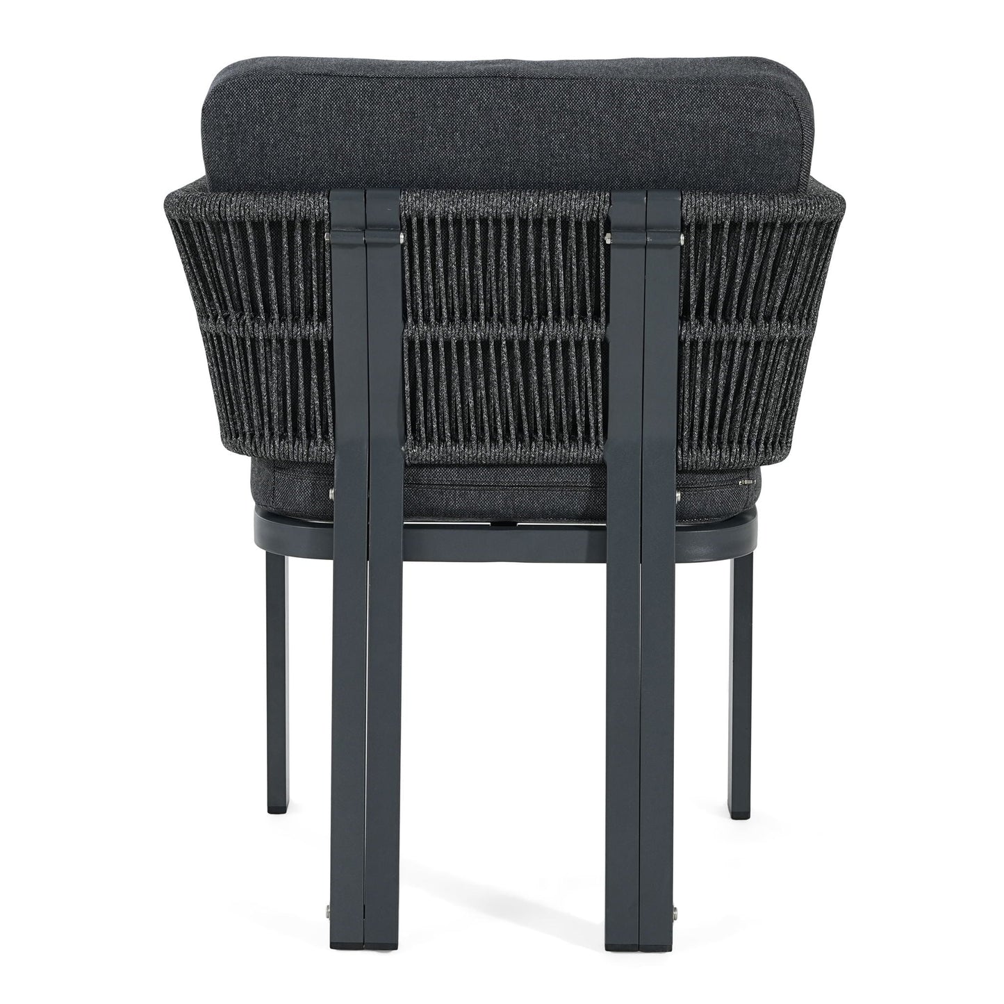 Durable Aluminum Outdoor Dining Chairs Set of Two