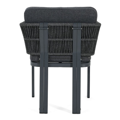 Durable Aluminum Outdoor Dining Chairs Set of Two