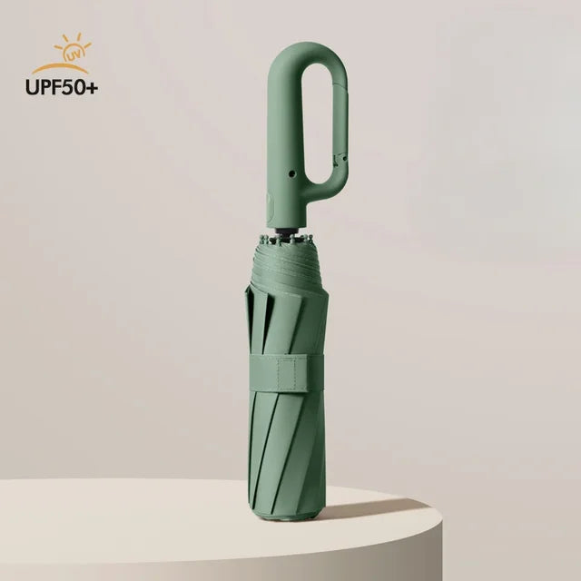 Men's and Women's Sunshade Umbrella Automatic Ring Umbrella Rain and Sun Protection UV Folding - Tampa Home & Garden Store