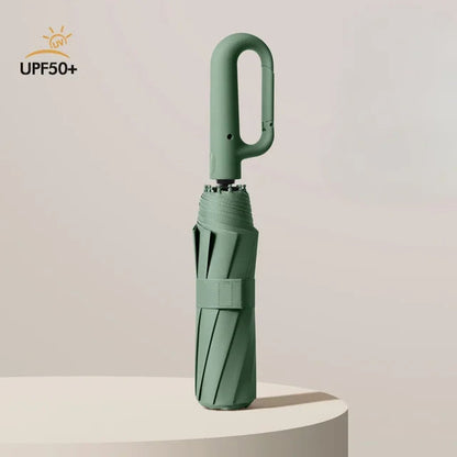Men's and Women's Sunshade Umbrella Automatic Ring Umbrella Rain and Sun Protection UV Folding - Tampa Home & Garden Store