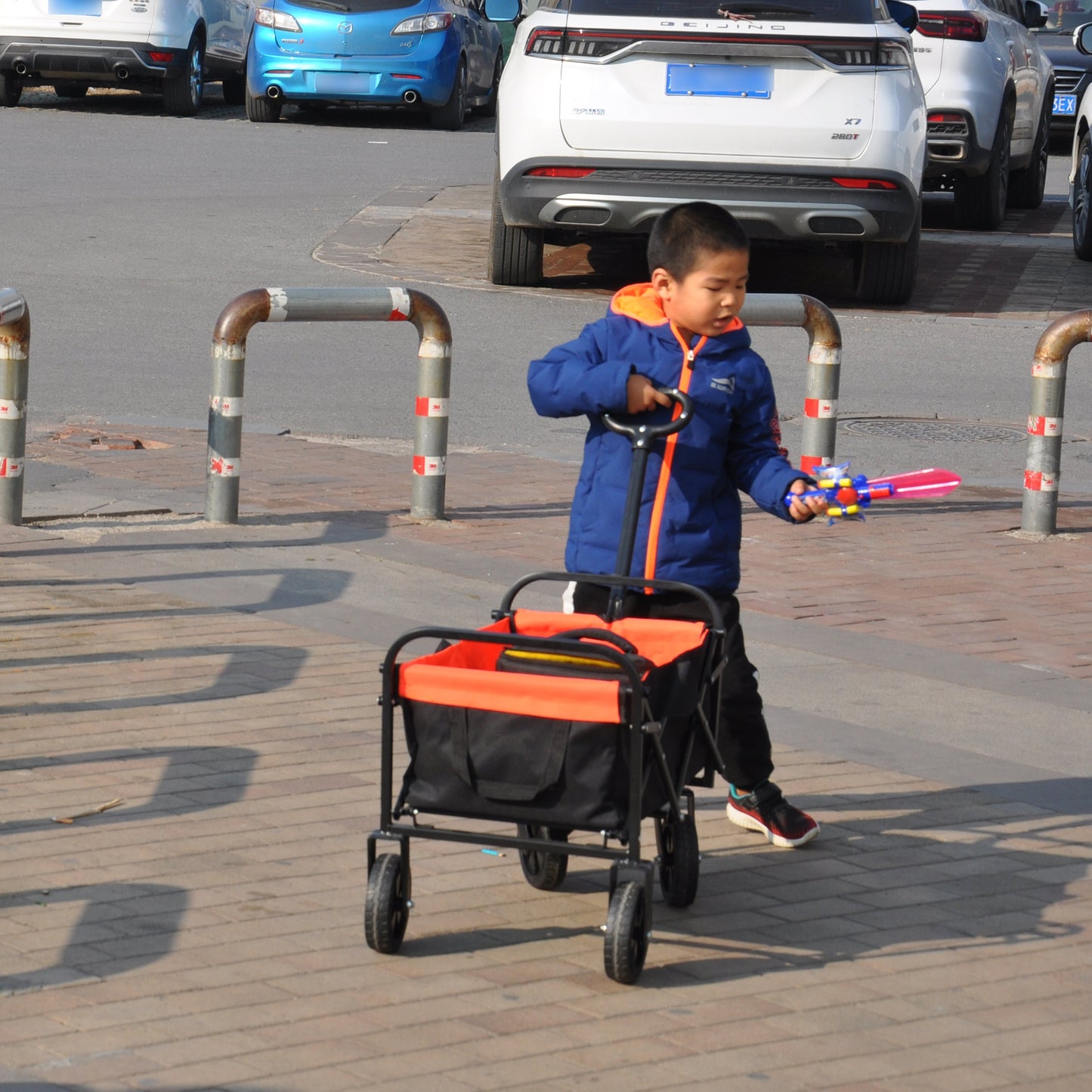 Folding Wagon Garden Shopping Beach Cart