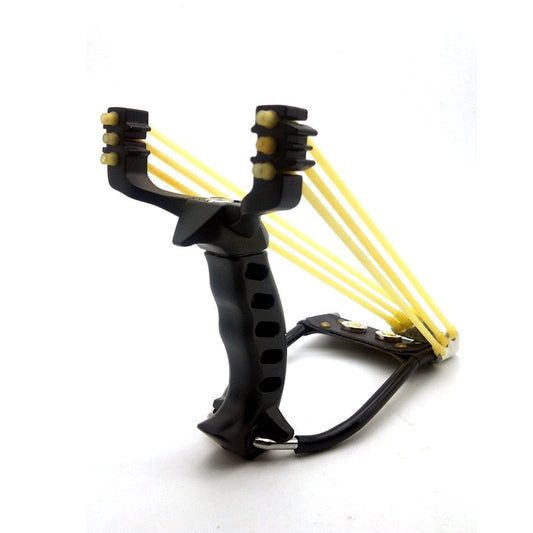 Potente tirachinas con reposamuñecas para caza al aire libre, tirachinas de metal resistente, tirachinas grande para pesca y bola