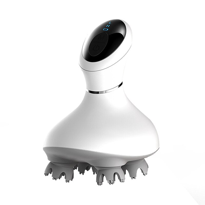 New 3D Waterproof Electric Head Massager Wireless Scalp Massage Promote Hair Growth Body Deep Tissue Kneading Vibrating - Tampa Home & Garden Store