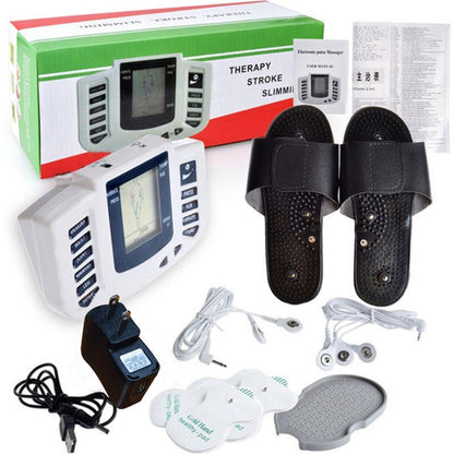 Digital meridian massager with foot therapy shoes Electronic acupuncture massager electrotherapy instrument - Tampa Home & Garden Store