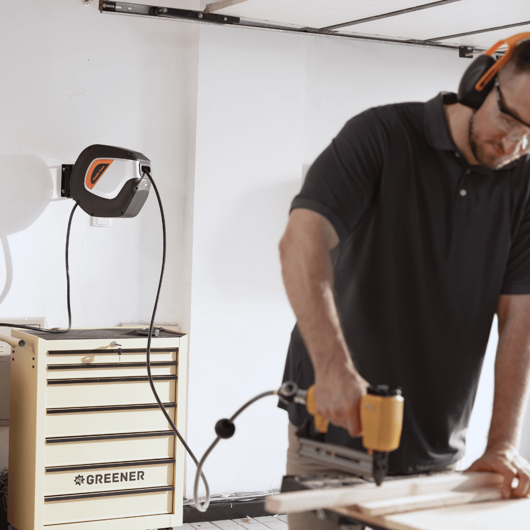 Enrouleur de rallonge rétractable - 12/14/16 AWG