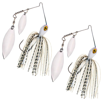 Jigs de spinnerbait de doble hoja de sauce de tungsteno Reaction Tackle (paquete de 2) - Nuevo