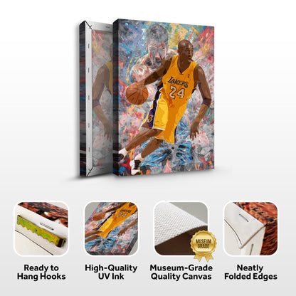 Court Legend Sport Wall Art canvas Lakers #24 by Tailored Canvases on Tampa Home & Garden Store
