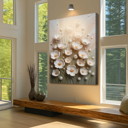 Floral Wall Art canvas by Tailored Canvases in beige floral bouquet crafting canvas on Tampa Home & Garden Store