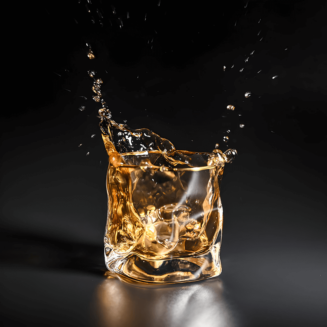 Hoshi Handcrafted Crystal Whisky Glass with Grip