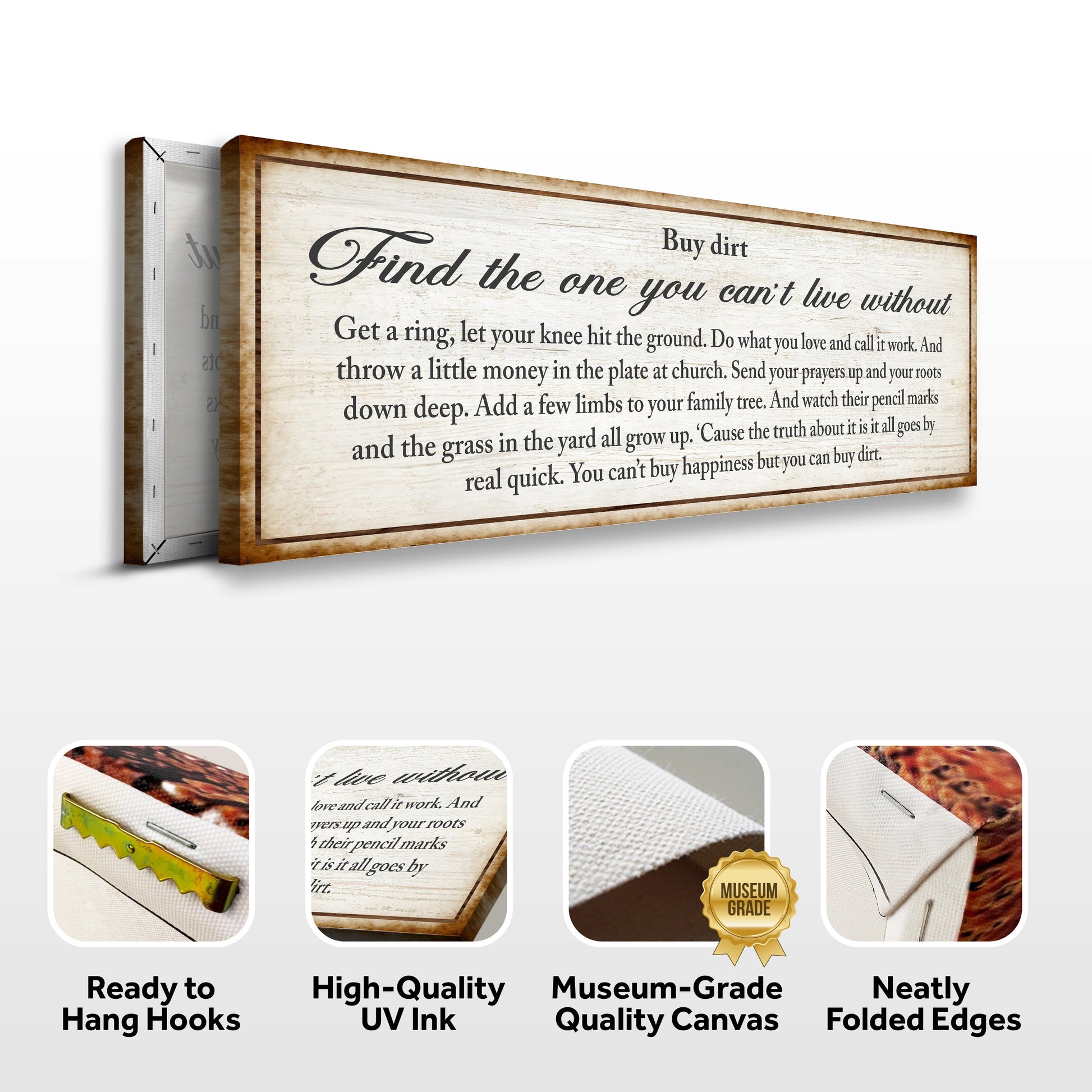 Tailored Canvases Family Sign II wood-framed canvas Find the one you can't live without on Tampa Home & Garden Store