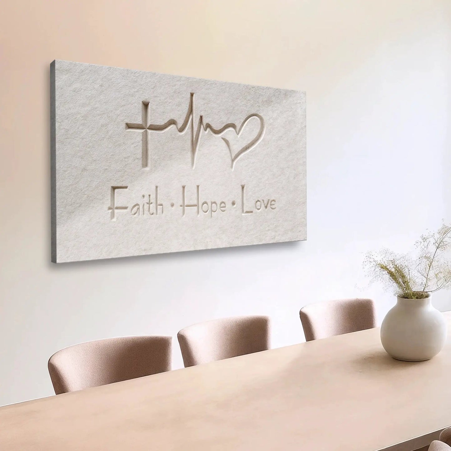 Faith Hope Love Wall Art IV USA Made Canvas