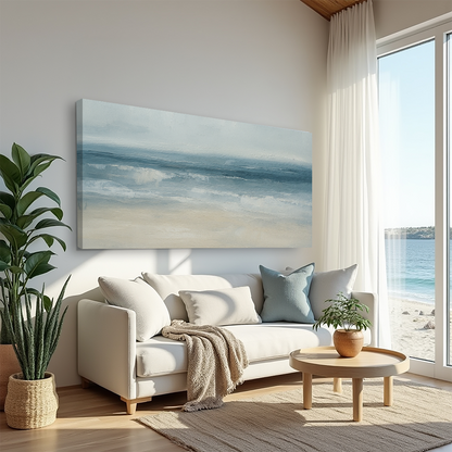 Waterscape Abstract Wall Art IX Canvas Print