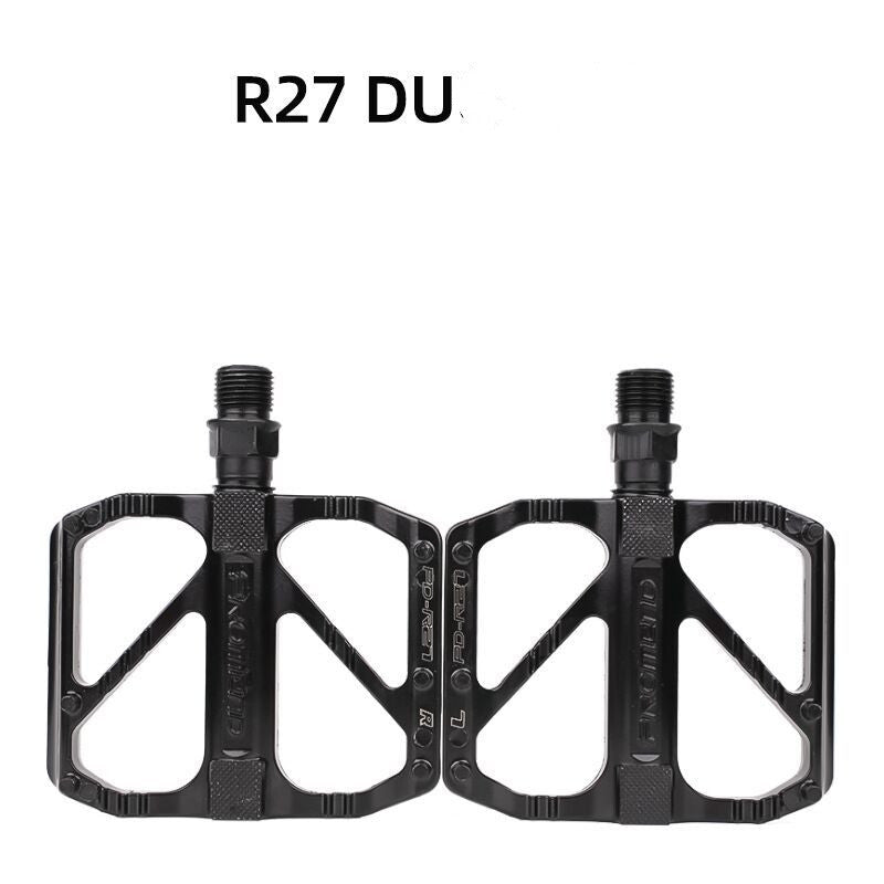 Stevvex black anti-slip ultralight bicycle pedals with wide flat platform pair on Tampa Home & Garden Store