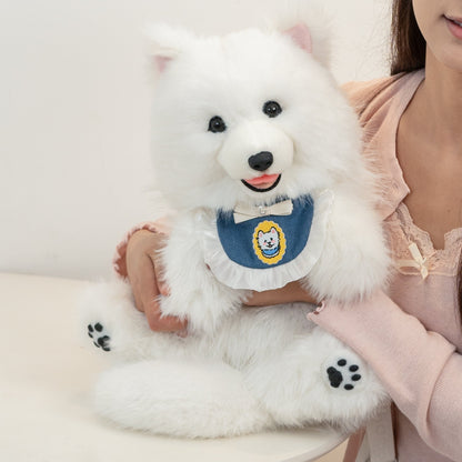 Cozy Samoyed Backpack and Real Cloud Dog Shape