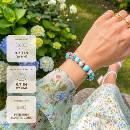 Escudo del Empático - Pulsera de Jaspe Aqua Terra